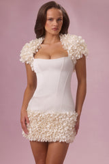 Cropped Bolero in Pearl