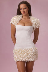 Cropped Bolero in Pearl