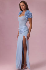 Cropped Bolero in Sky Blue