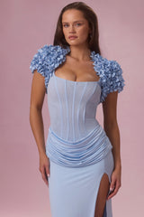 Cropped Bolero in Sky Blue