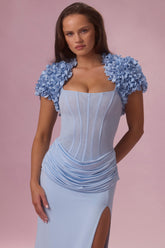 Cropped Bolero in Sky Blue