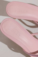 Heeled Sandal in Blush Pink