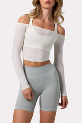 Super Sculpt Seamless Biker Shorts in Grey