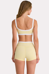 Soft Active Shorts in Lemon