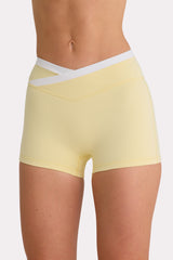 Soft Active Shorts in Lemon