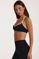 Soft Active Sports Bra in Black
