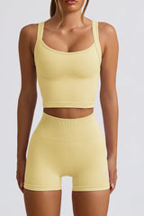 Super Sculpt Seamless Longline Camisole Top in Butter Yellow
