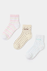 Pilates 3-Pack Socks in Multi