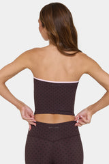 Soft Active Bandeau Top in Choc Chip