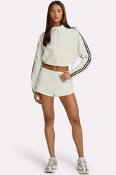 Woven Track Shorts in Coconut