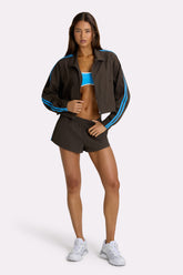Woven Track Shorts in Truffle