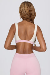 Contrast Sports Bra in Bloom