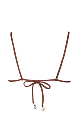 Triangle Bikini Top in Chocolate
