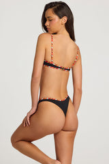 Thong Bikini Bottoms in Black