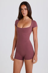 Open-Back Unitard in Acai