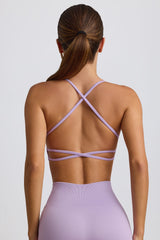 Super Sculpt Seamless Backless Sports Bra in Lavender