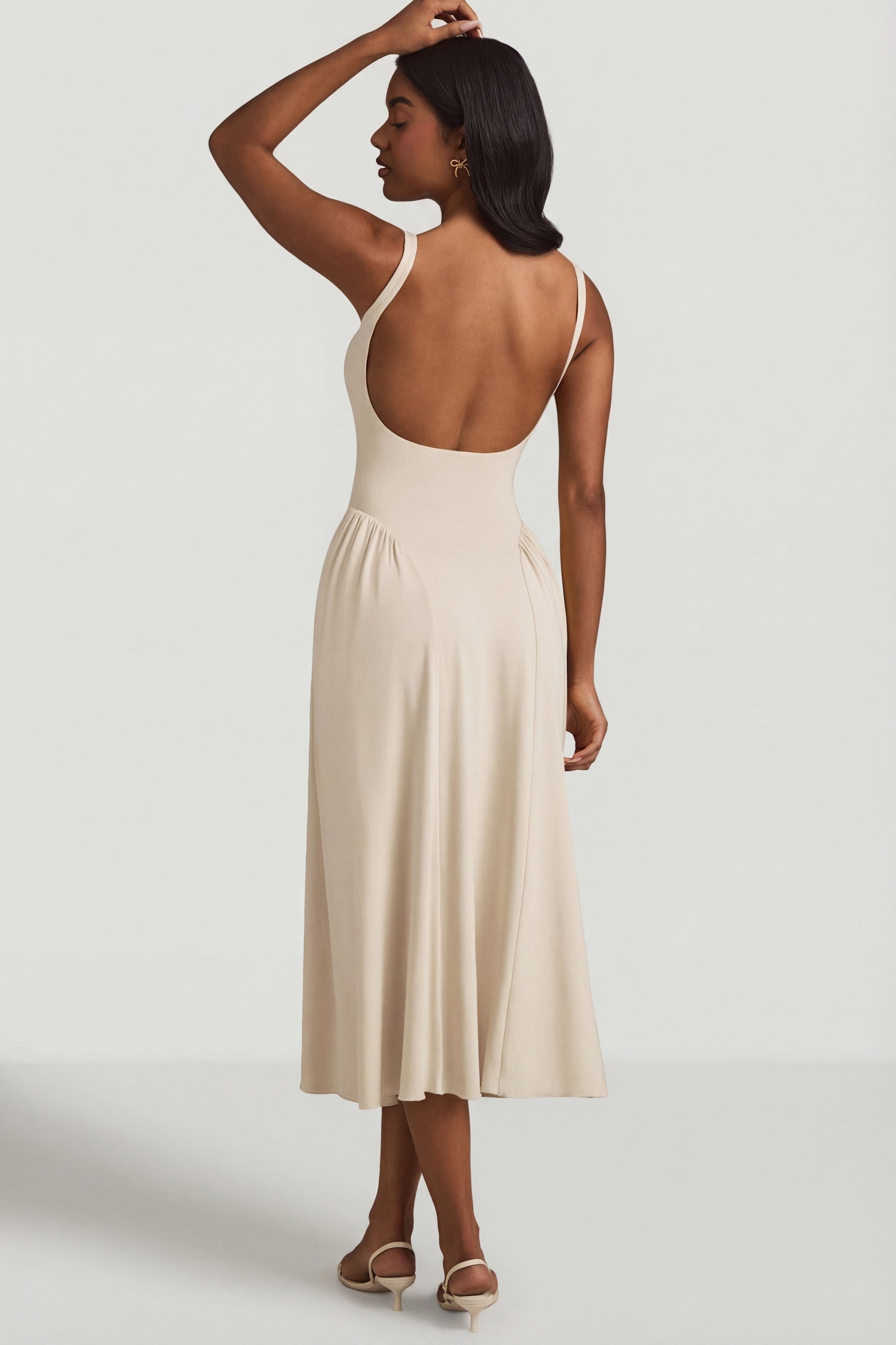 Modal A-Line Midaxi Dress in Ivory