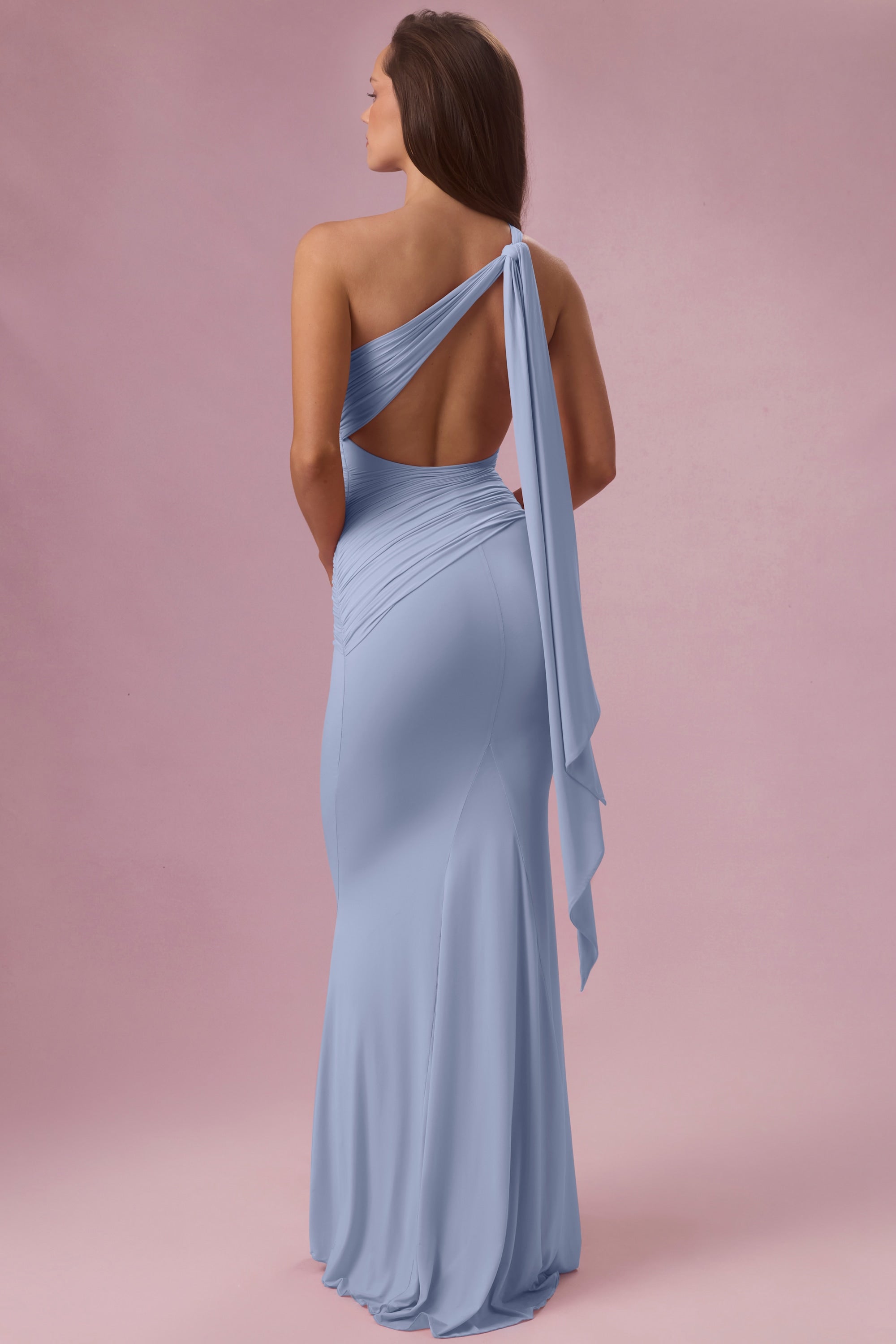 Jersey Bridesmaid Dress in Sky Blue