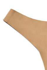 Seamless Knit Thong in Caramel