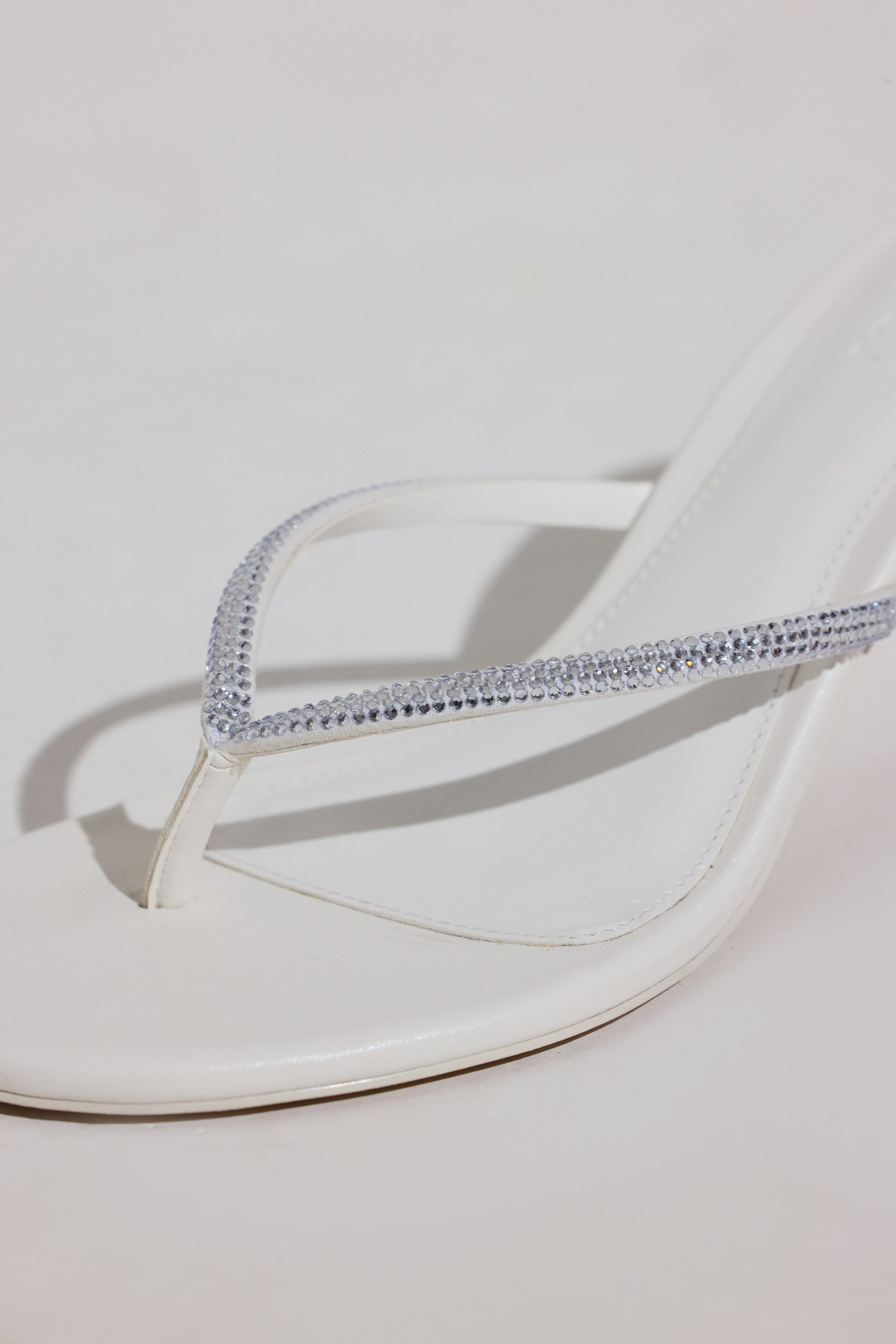 Heeled Sandal  in White