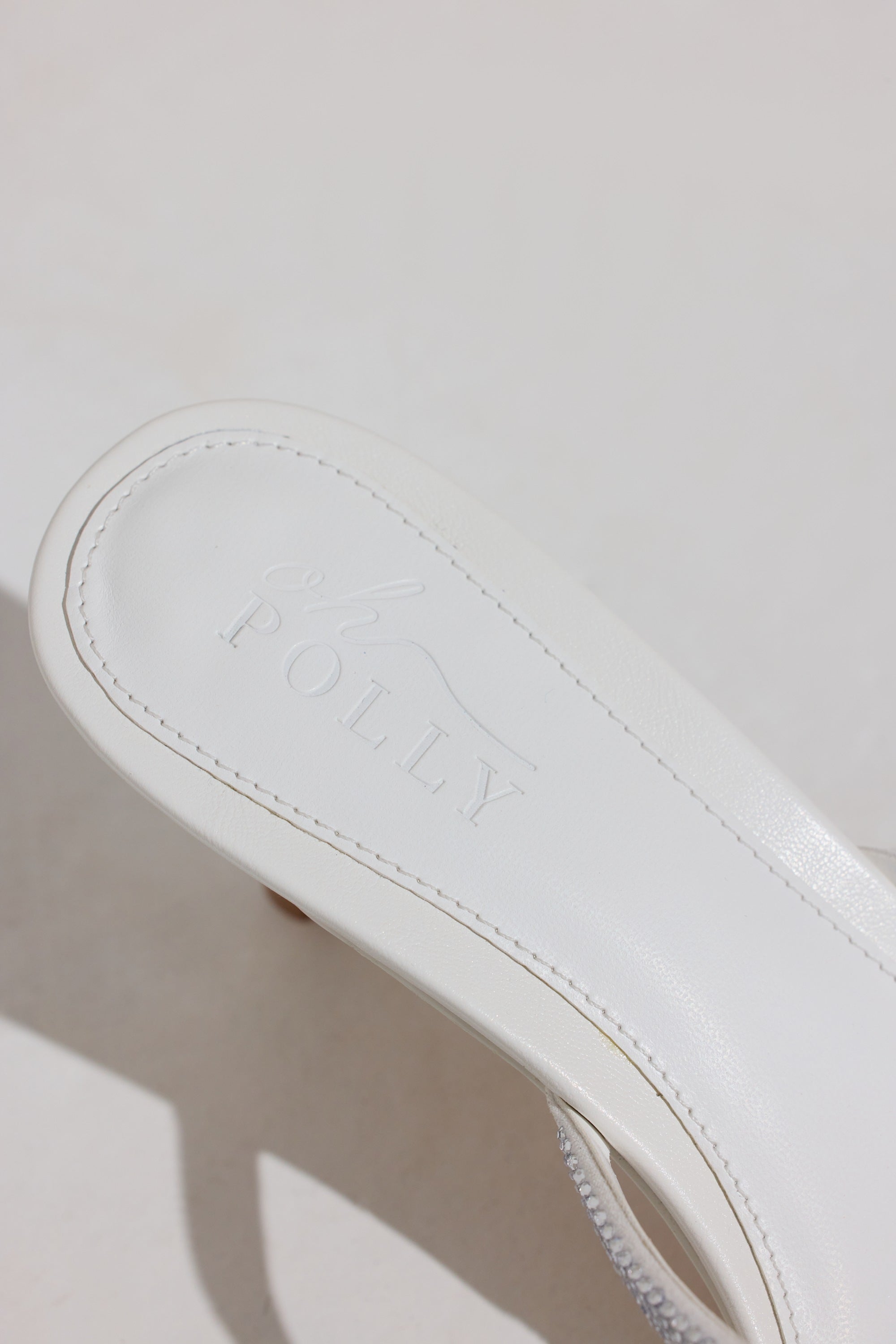 Heeled Sandal  in White