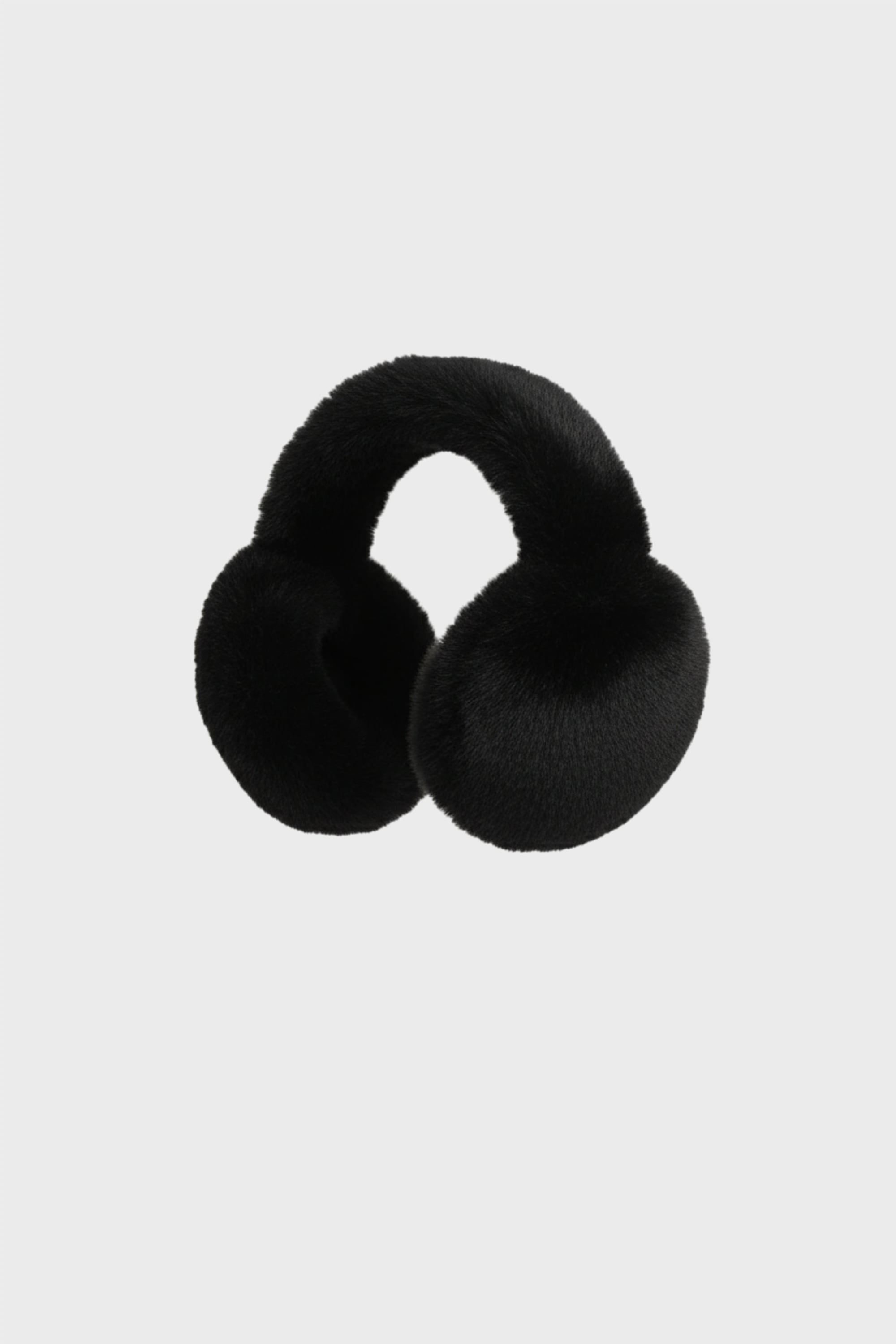 Faux-Fur Earmuffs in Black