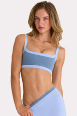 Soft Active Sports Bra in Marine