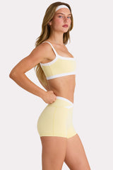 Soft Active Shorts  in Lemon