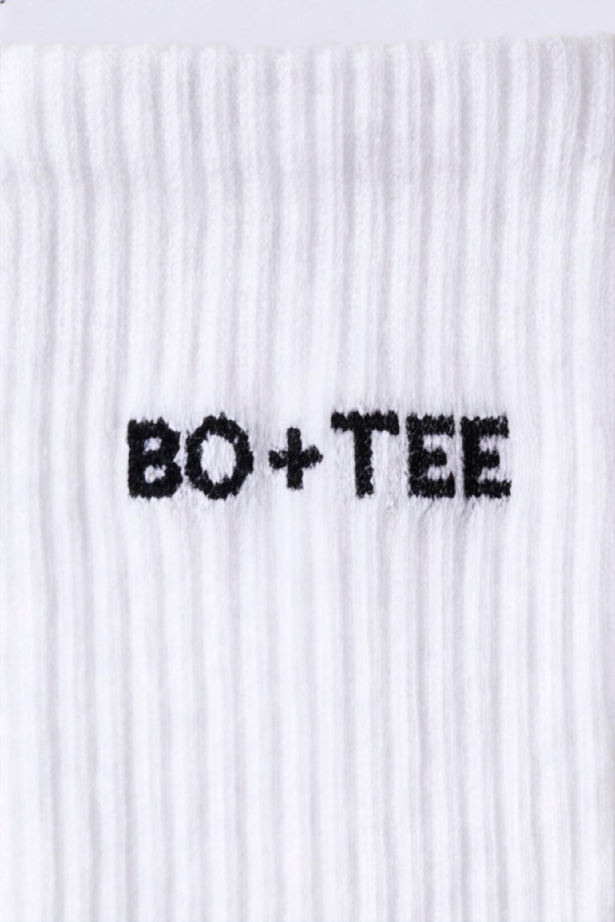 Ribbed Half-Crew 3-Pack Socks in White