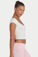 ButterCloud™ Crop Top in Coconut