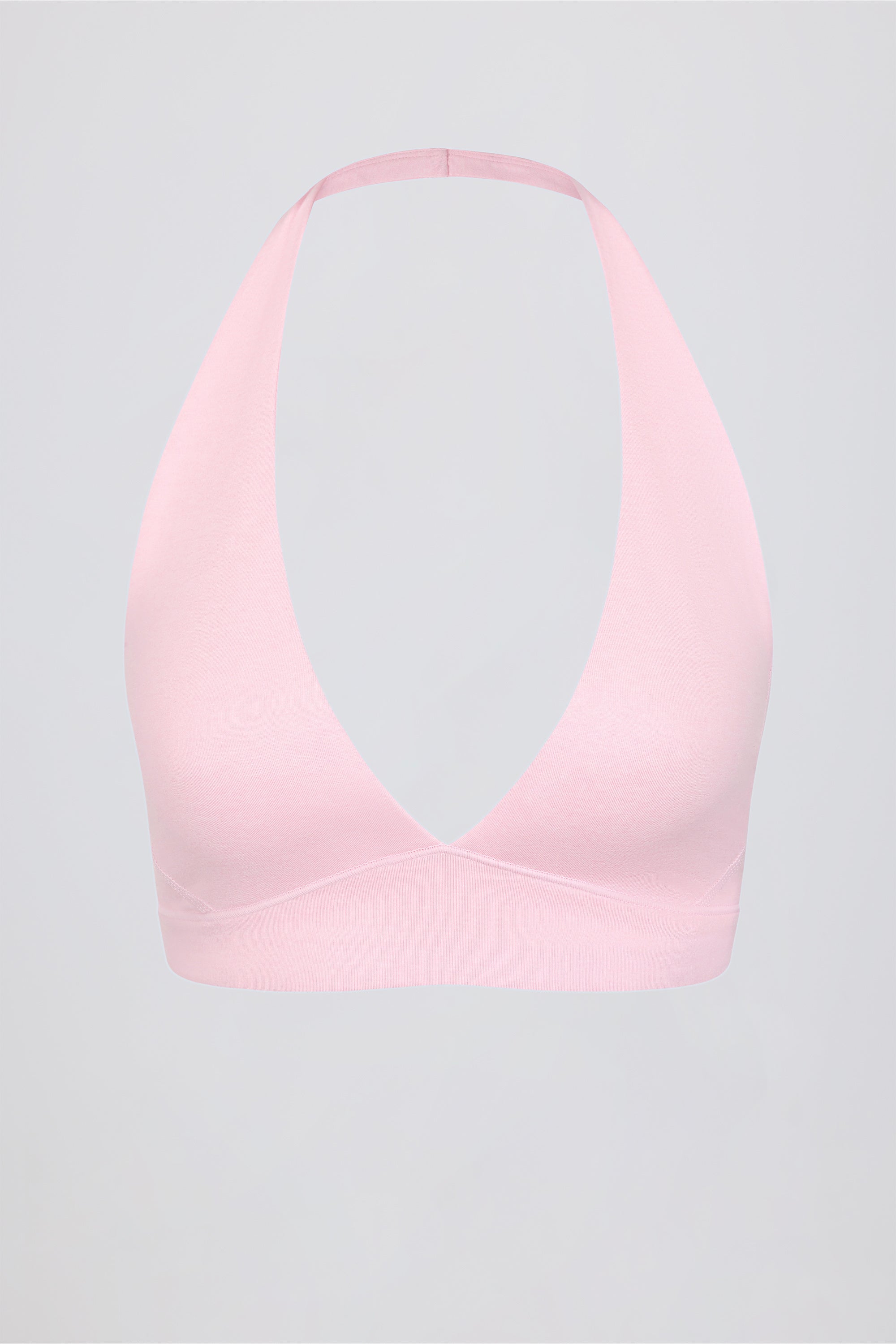 Brushed Jersey V-Neck Sports Bra in Bloom
