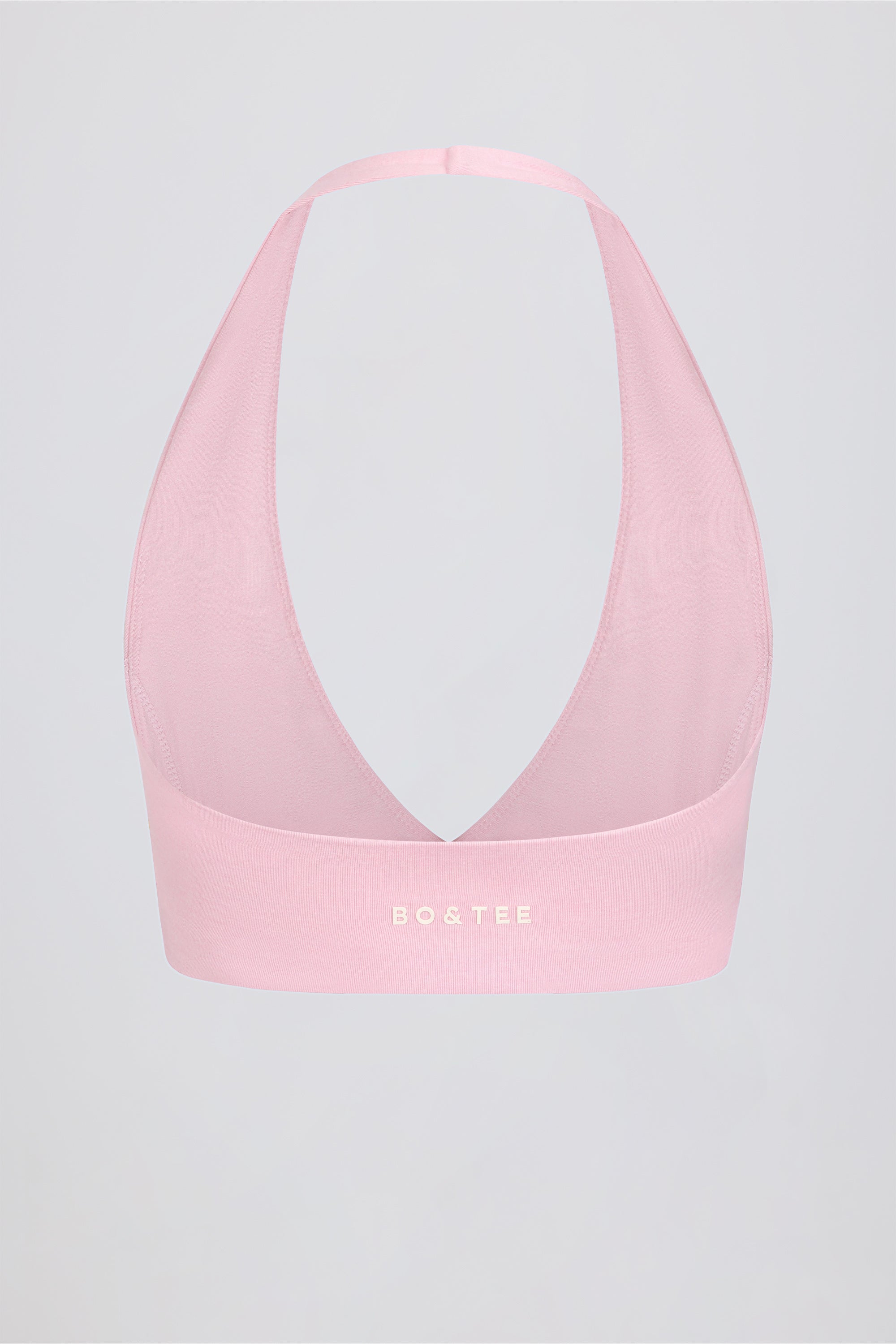Brushed Jersey V-Neck Sports Bra in Bloom