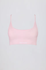 Super Sculpt Seamless Backless Sports Bra in Powder Pink
