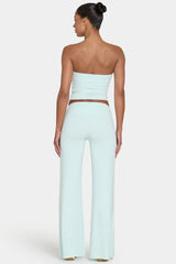 ButterCloud™ Tie-Waist Wide-Leg Trousers in Peppermint