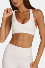 Soft Active Low-Impact Sports Bra in Coconut