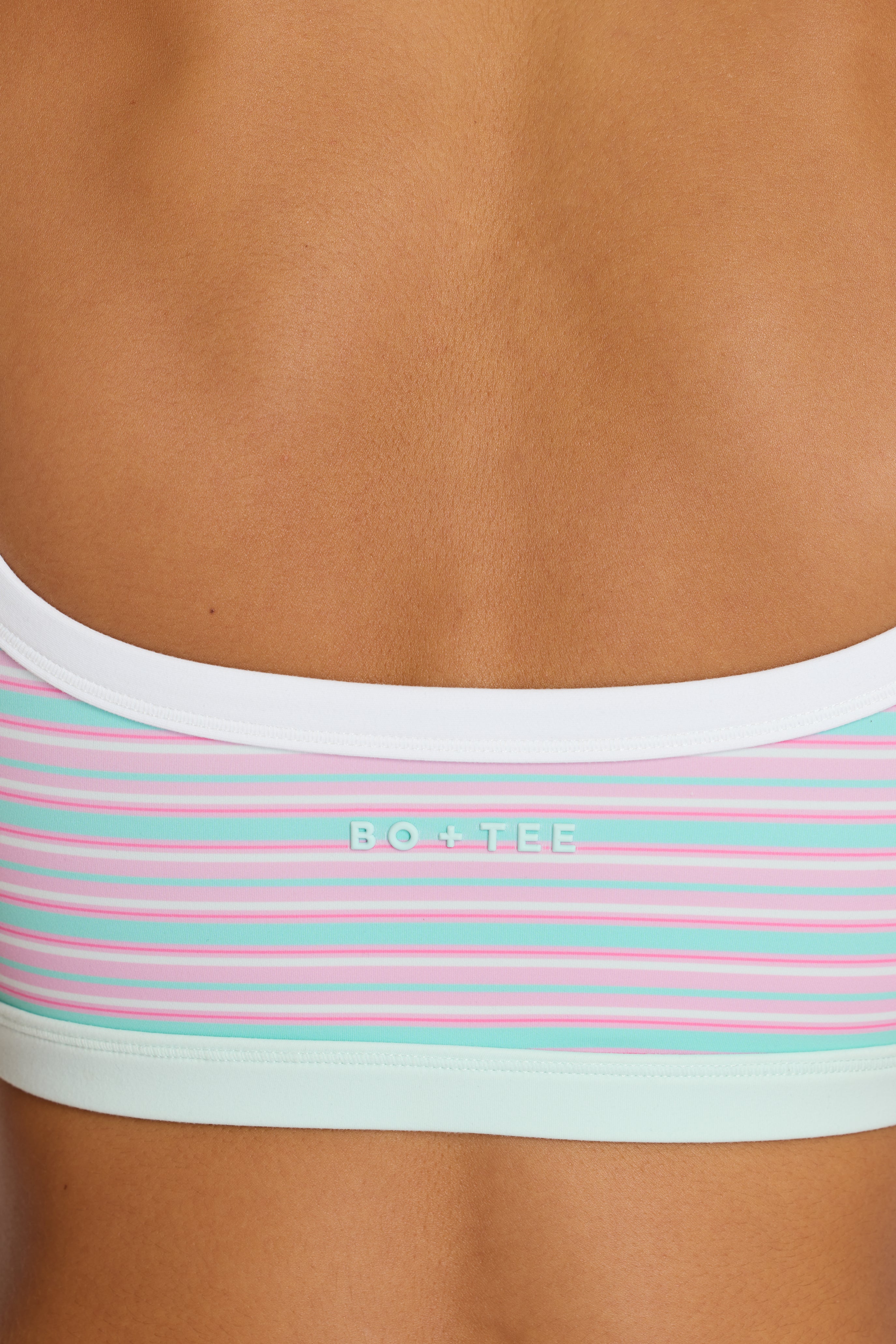 Soft Active Reversible Sports Bra in Multi Stripe