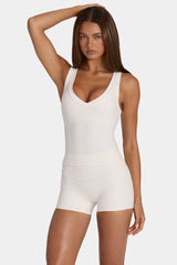Soft Active Tank Top in Coconut