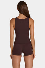 Soft Active Tank Top in Espresso