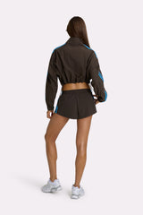 Woven Track Shorts in Truffle