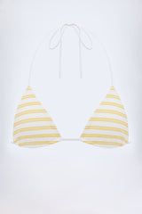 Triangle Bikini Top in Lemon
