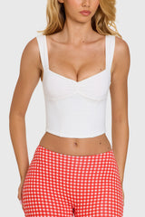 Modal Ruched Bust Top in Coconut