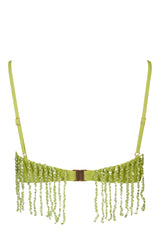 Fringed Bralette in Olive