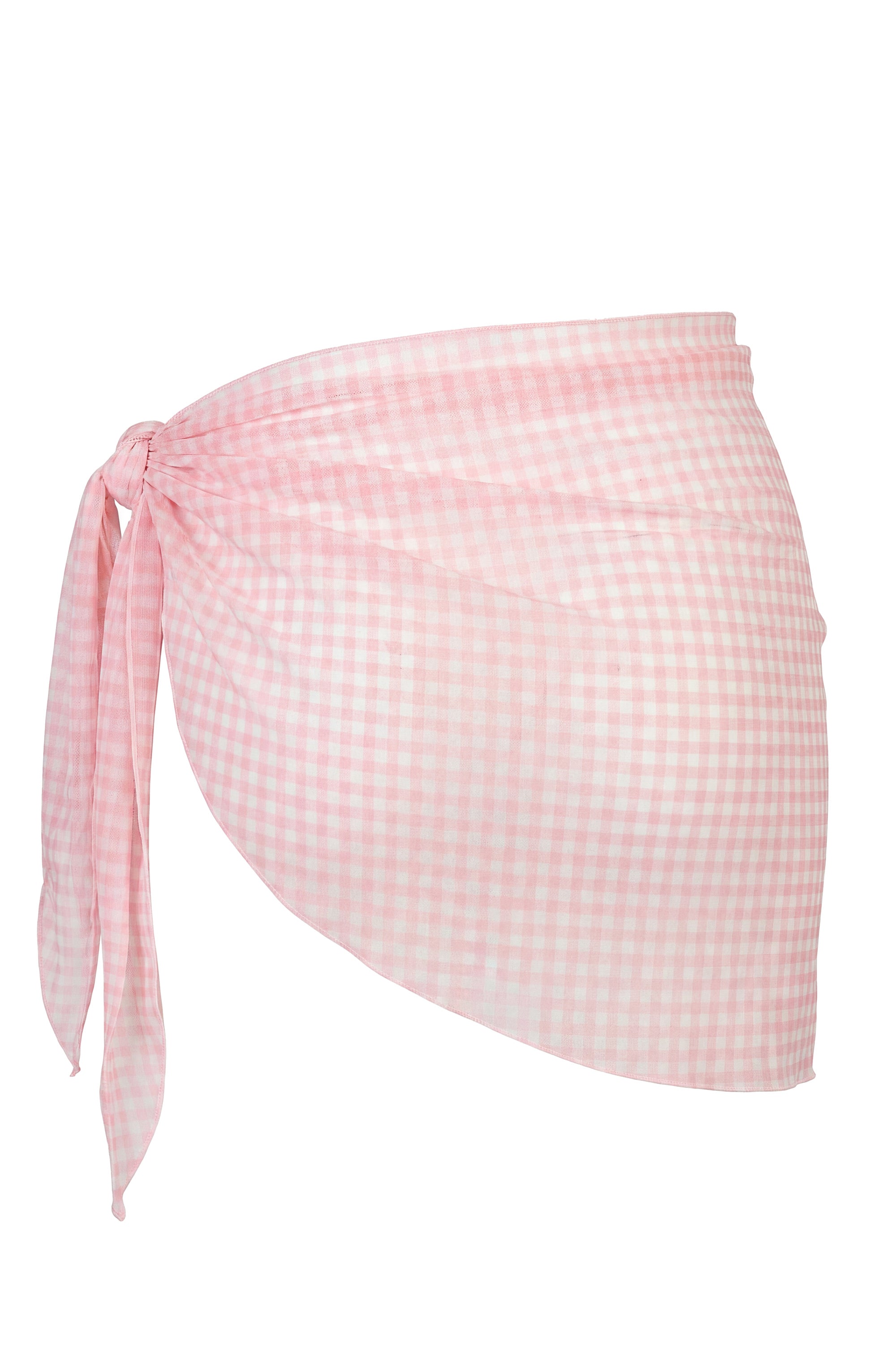 Sarong in Pink Gingham Print