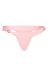 Thong Bikini Bottoms in Baby Pink
