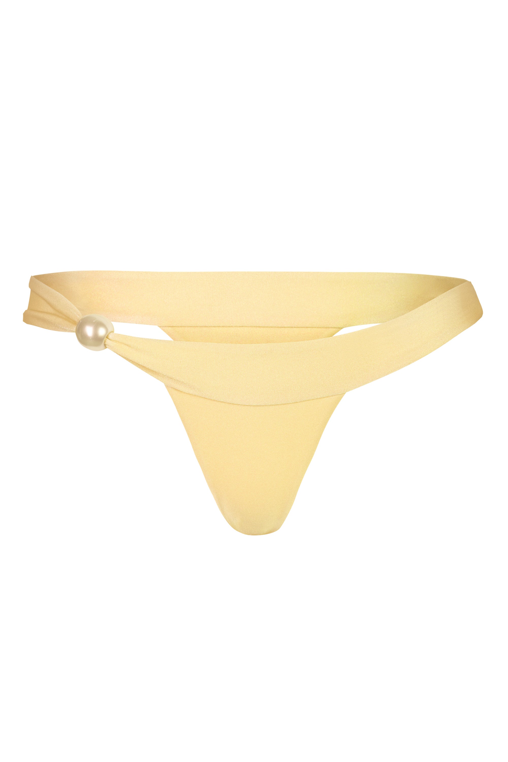 Thong Bikini Bottoms in Lemon