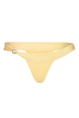 Thong Bikini Bottoms in Lemon