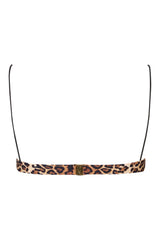 Bralette Bikini Top in Leopard Print