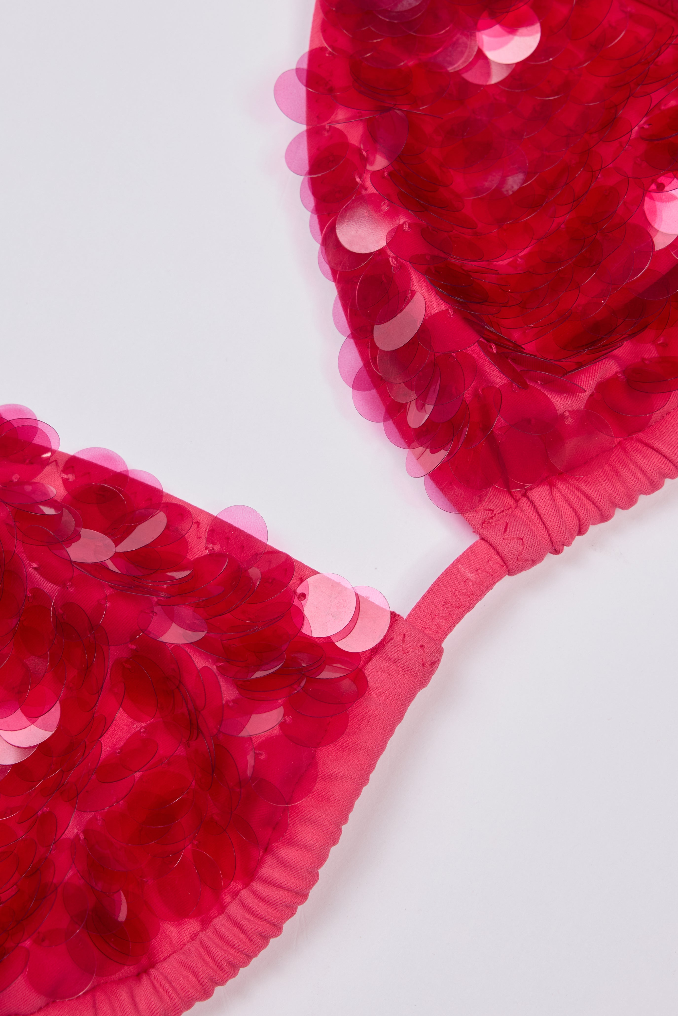 Triangle Bikini Top in Raspberry