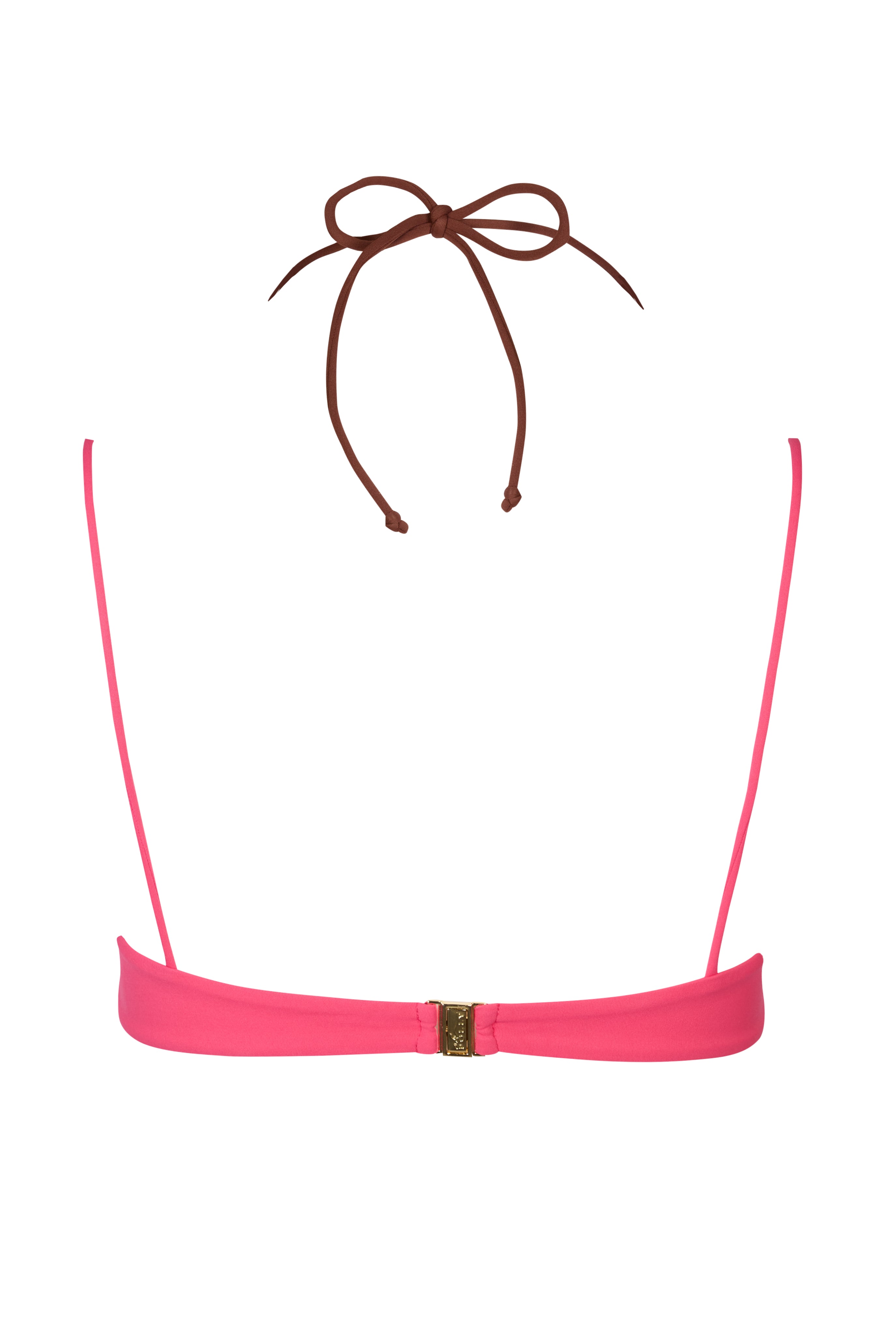 Layered Bikini Top in Pink Contrast