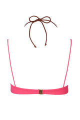 Layered Bikini Top in Pink Contrast